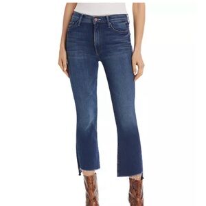 **price drop** MOTHER Insider Crop Fray Jeans Sweet and Sassy Size 32